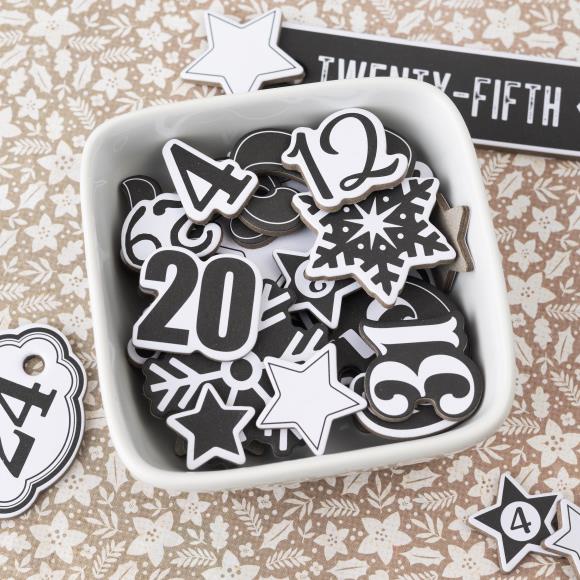 Vicki Boutin Evergreen & Holly Mixed Chipboard Stickers