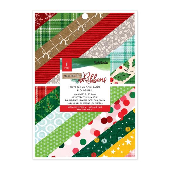 Unleash your holiday creativity with the Vicki Boutin Wrapped in Ribbons Collection! This versatile collection is designed to bring Christmas cheer to all your holiday crafts, whether you're creating home decor, personalized gifts, or festive cards. The collection includes a delightful assortment of products such as cardstock ephemera, washi stickers, stencils, and a variety of other embellishments, all in classic Christmas colors and festive designs. With high-quality materials and endless possibilities, y