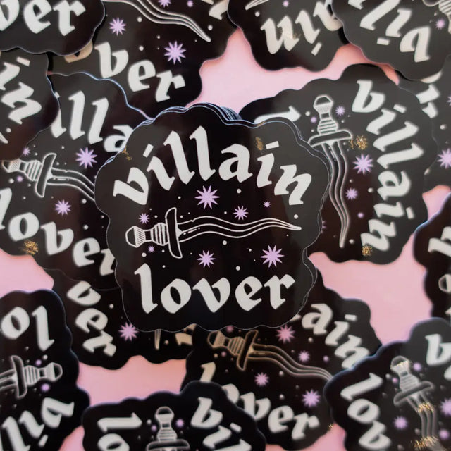 Whether they are morally grey villains or truly just awful, sometimes we still love them.

The sticker is made of high-quality vinyl and is weatherproof, so it can be used on any surface.