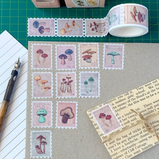 Hannakin Vintage Mushroom Volume I Stamp Washi Tape
