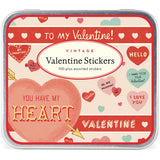 Vintage Valentine Sticker Tin