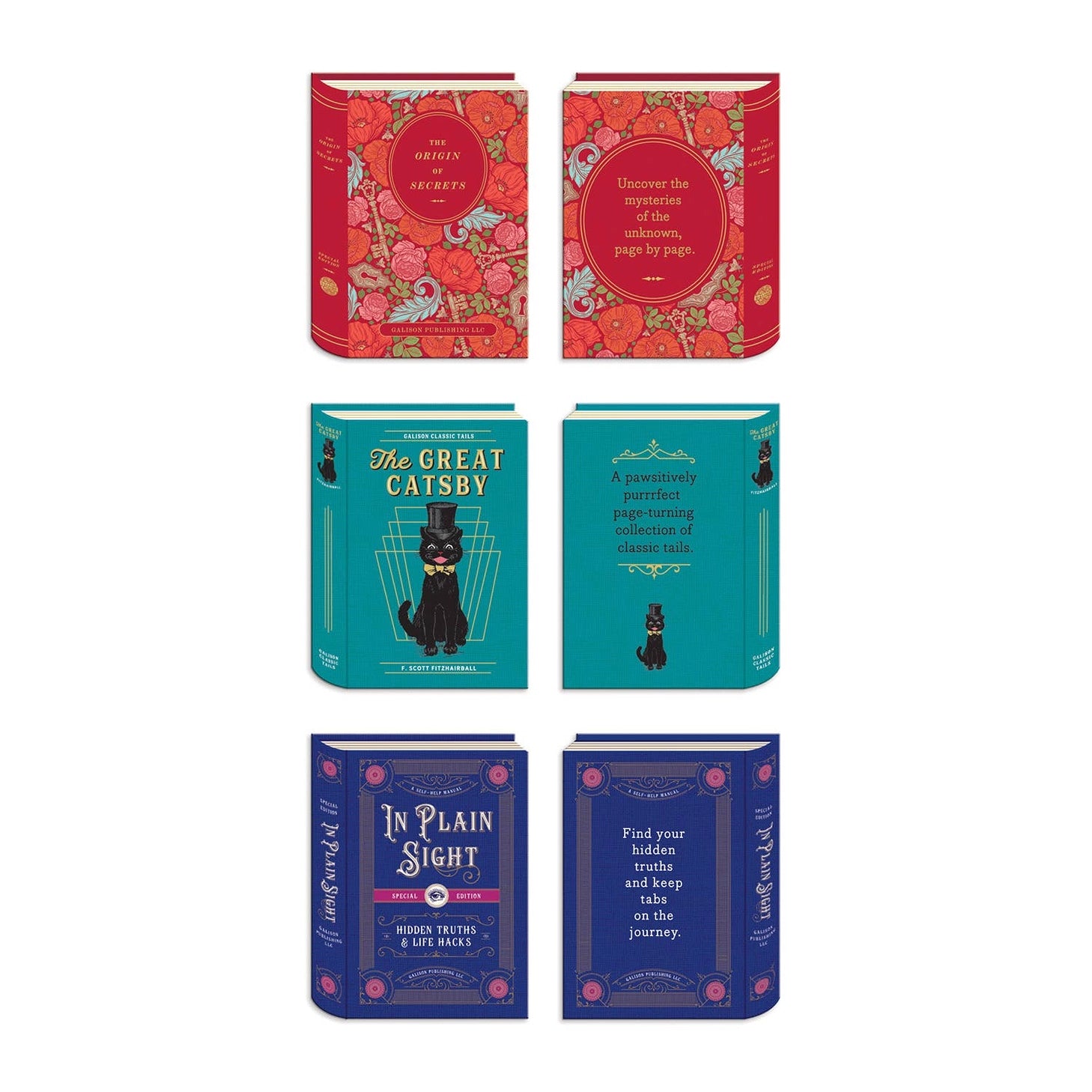 This lovely trio of bookmarks will help any reader keep track of where they are in a book. The set includes 3 different magnetic clip bookmarks, sure to add a little color and nostalgia to your book or magazine.