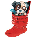 Vintage Christmas Holiday Sticker Box