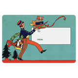 Vintage Christmas Holiday Sticker Box