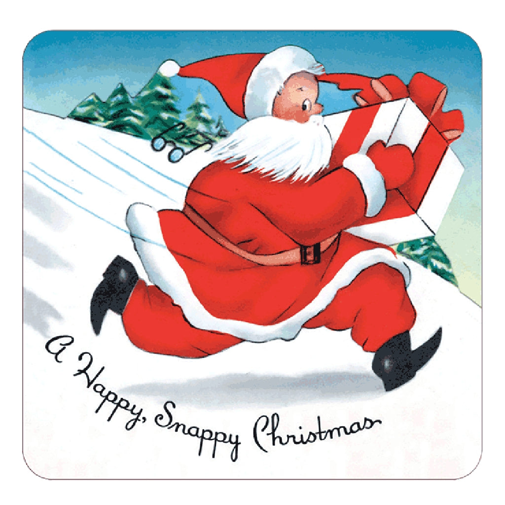 Vintage Christmas Holiday Sticker Box