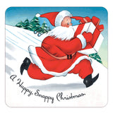 Vintage Christmas Holiday Sticker Box