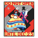 Vintage Christmas Holiday Sticker Box