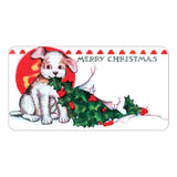 Vintage Christmas Holiday Sticker Box