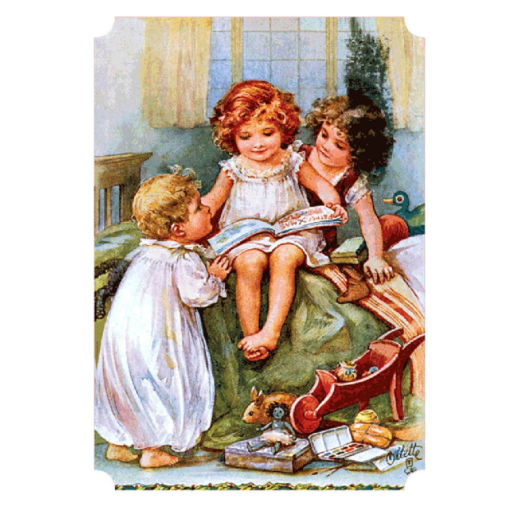 Vintage Christmas Holiday Sticker Box