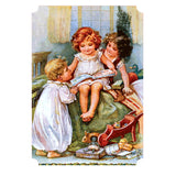 Vintage Christmas Holiday Sticker Box