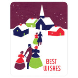 Vintage Christmas Holiday Sticker Box