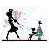 Vintage Christmas Holiday Sticker Box