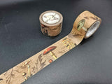 Cinta washi vintage con forma de hongo