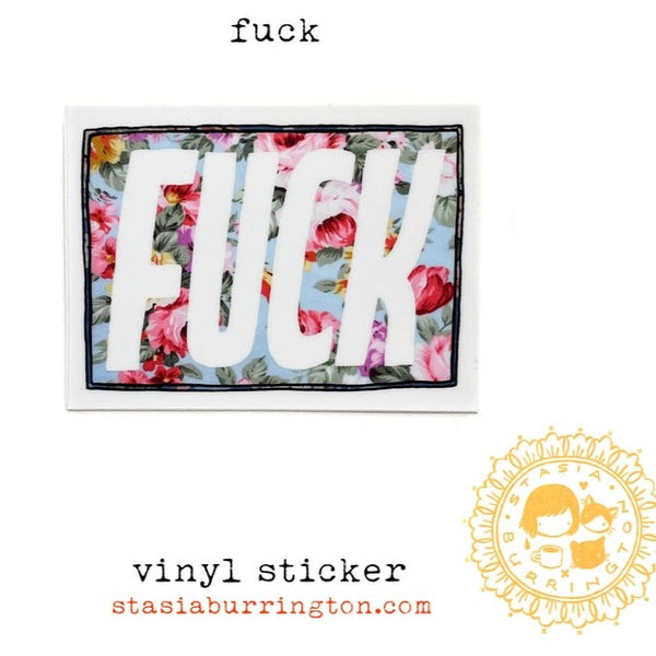 Fuck vinyl sticker