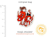 Octopus Hug Vinyl Sticker