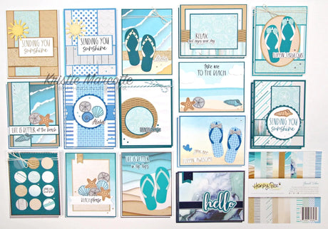 Bring a splash of beachy fun to your cards and paper crafts with our exclusive 6"x8.5" cardstock pads! Celebrate the sun, sand, and sea with this vibrant paper pad that inspires beautiful creations. It includes 24 double-sided sheets featuring 24 coordinating patterns, all printed on smooth satin finish 65# cover cardstock for a luxurious feel. Acid and lignin-free for lasting quality. Made with love in the USA!