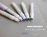 Zebra Mildliner Highlighter - Set of 35 Colors Travel Trunk Suitcase