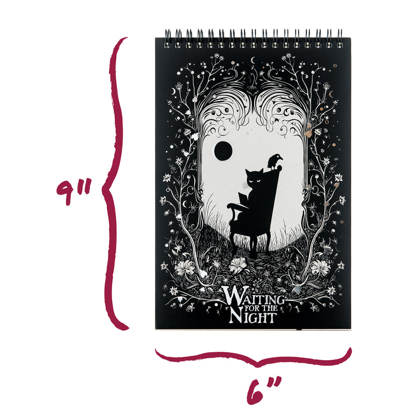 Waiting for the Night Top-Spiral Steno Notepad
