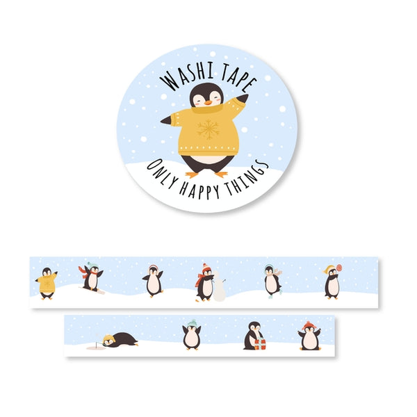 Penguin Playtime Washi Tape