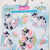 Water Opossum (Yapok) Vinyl Sticker Sheet