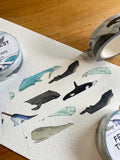 Watercolor Whale Washi Tape