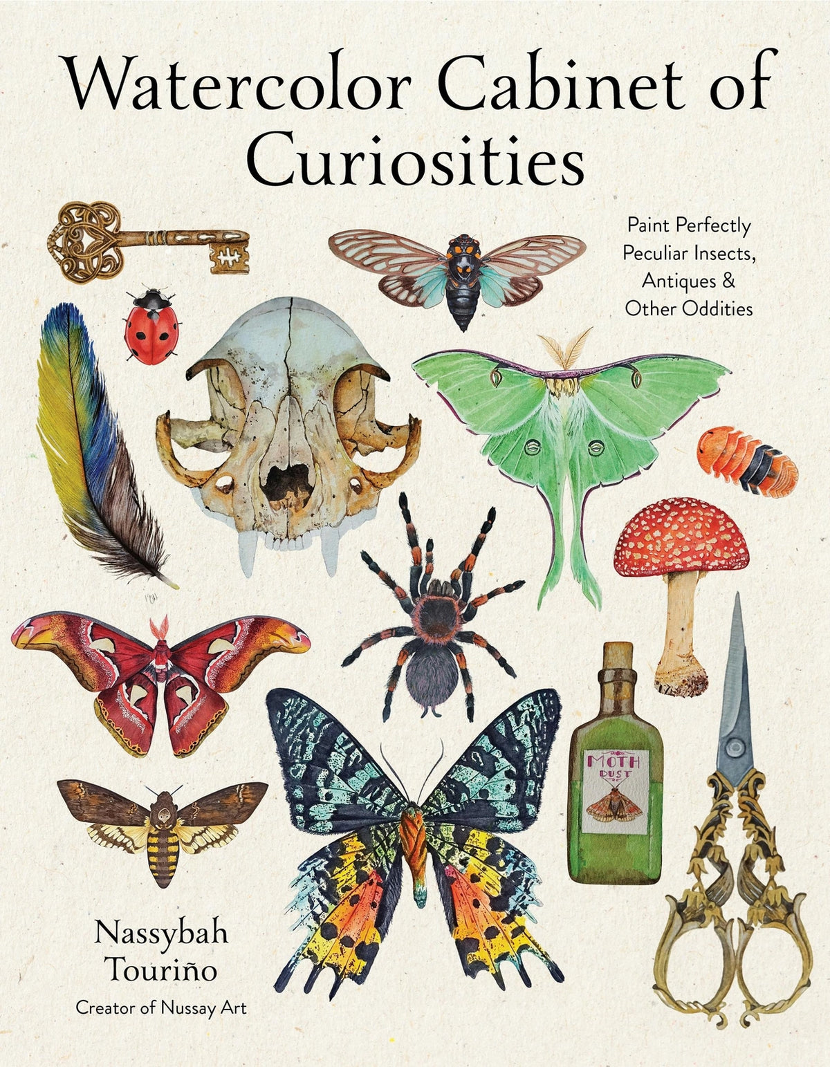 Embrace the unknown and allow your love for art, nature, and all things antiquarian to flourish! Venture across the world, from the understories of rainforests to the cryptic locked drawer of your local occult shop, to create 36 uniquely beautiful paintings.