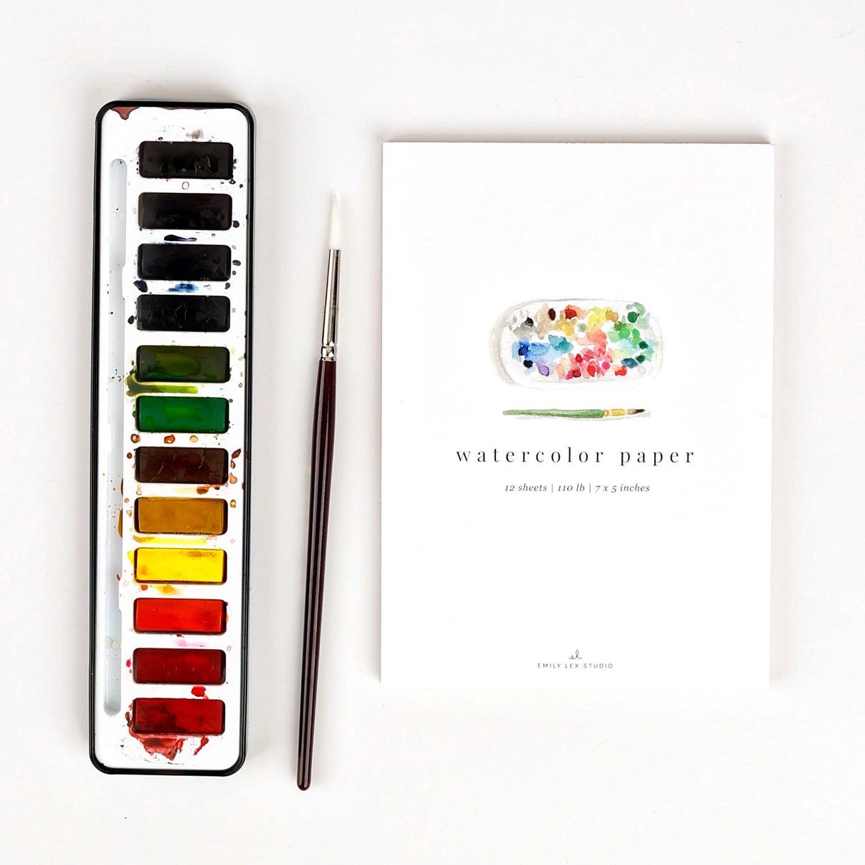 Delight in the art of watercolor with a pad of watercolor paper. Cold press paper has a slight texture and is beautiful to paint on with watercolors.

Details:

12 sheets of 110lb watercolor paper, tear off at top
Decorative cover and sturdy chipboard backer