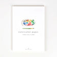 Delight in the art of watercolor with a pad of watercolor paper. Cold press paper has a slight texture and is beautiful to paint on with watercolors.

Details:

12 sheets of 110lb watercolor paper, tear off at top
Decorative cover and sturdy chipboard backer