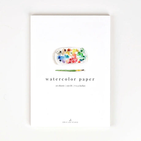Delight in the art of watercolor with a pad of watercolor paper. Cold press paper has a slight texture and is beautiful to paint on with watercolors.

Details:

12 sheets of 110lb watercolor paper, tear off at top
Decorative cover and sturdy chipboard backer