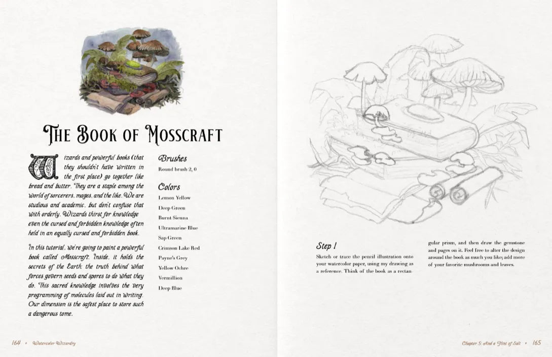 Venture into a magical realm with this collection of spellbinding fantasy projects. Artist Kiara Maharaj becomes your guide on a grand adventure where your brush becomes your wand and your paints become your potions.