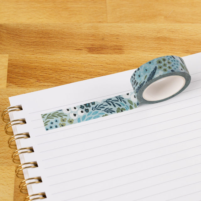 Waterfall Floral Washi Tape

Our washi tape is made for paper lovers, pen pals, and anyone who gets butterflies in the stationery aisle. Perfect for journaling, scrapbooking, decorating envelopes, or adding a personal touch to planners and calendars. It's gentle on paper, easy to tear by hand, and removable without leaving residue, so you can rearrange, redo, and re-stick as needed.

Design Features:&nbsp;

Each roll measures 15mm wide on a 10m roll
Full color repeating pattern
Washi tape dispenser packagin