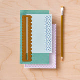 Wavy Brass Ruler with Scalloped Borders