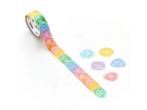 Weather Drops Candy Bande Water Lily Washi Roll Sticker