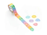 Weather Drops Candy Bande Water Lily Washi Roll Sticker