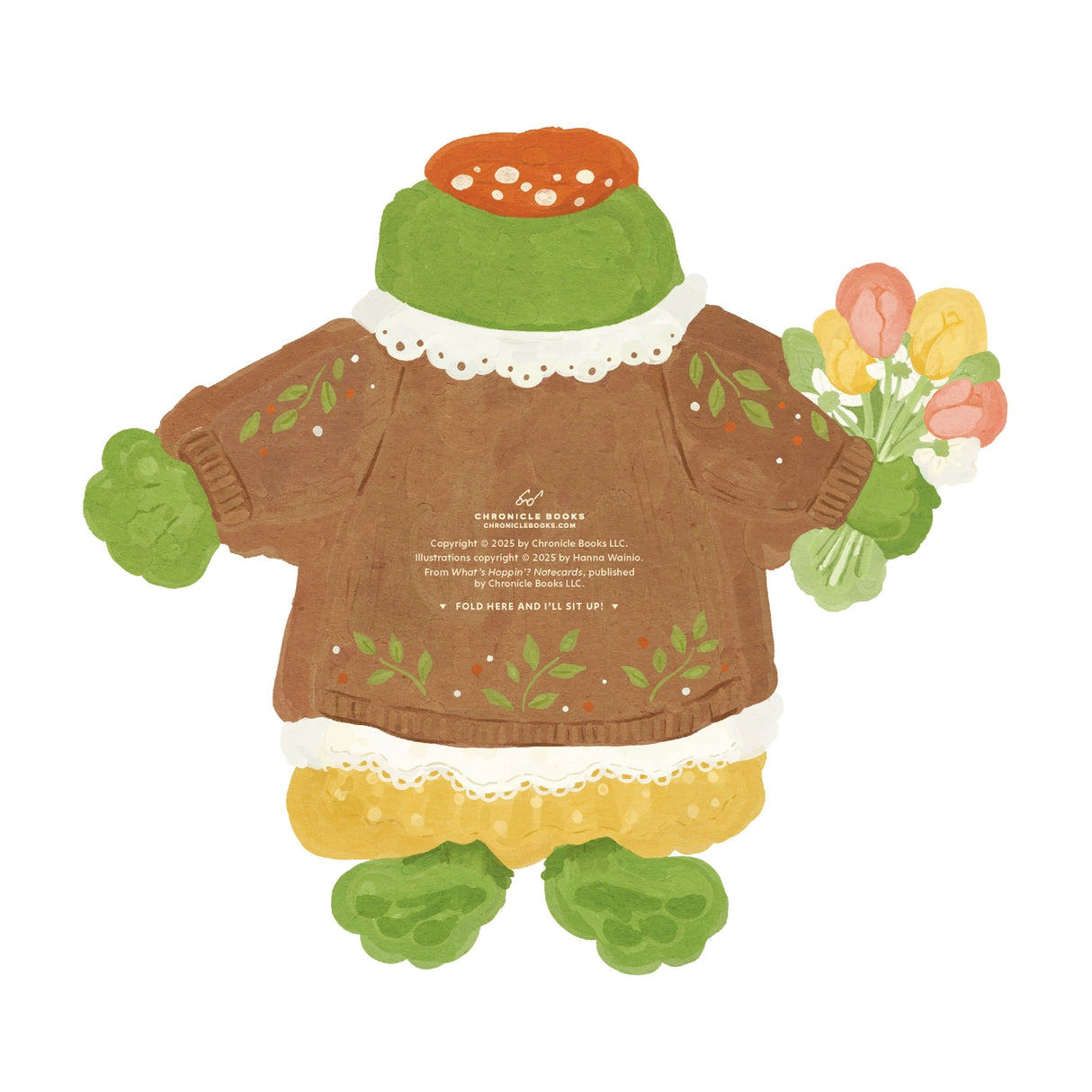 Add some quirky charm to your correspondence with adorable frog-shaped notecards!

These illustrated cards feature four different designs and punny greetings. From a wizard frog to a romantic frog, a bookish toad to a cowboy croaker, each of these playful amphibians will deliver your birthday wishes, congratulations, and cheerful ribbits to friends and family! The stationery set includes 12 die-cut notecards (4 designs repeating) and 12 envelopes.