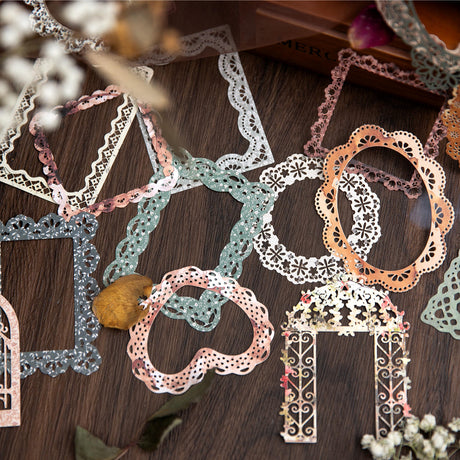 These hollowed lace ephemeras are great for various kinds of personal projects with its design being perfect for framing or decorating your pages! With 10 different designs in each pack, you can customize every page to your liking.

10 Piece Set
13.4x9.4x0.2 cm