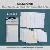 This beautifully crafted paper pack includes 15 pieces of cute paper materials in different patterns! Each pack comes with pieces in 5 varying styles with 3 of each design.

These pieces make great card decoration, collage pieces, or additions to your journal spreads!