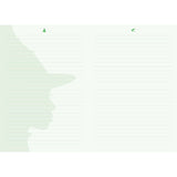 The perfect place to note your thoughts in style, this 184-page collectible journal is a stylish gift for any Wicked fan. This reversible journal can be flipped to present either Elphaba Thropp’s or Glinda Upland’s profiles, with internal pages in soft shades of green and pink and with a satin placeholder ribbon.

QUALITY CONSTRUCTION: This journal features a stunningly detailed, molded hardcover with metallic finish, 184-ruled pages of premium paper, plus a satin ribbon marker to ensure you never lose your