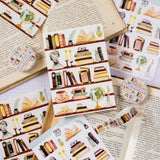 This postcard designed with all book lovers in mind will be perfect for your snail mail, art wall and letters. You can find the same motif also as a sticker sheet, here. Made from one of my sketchbook paintings with love in Czech Republic.