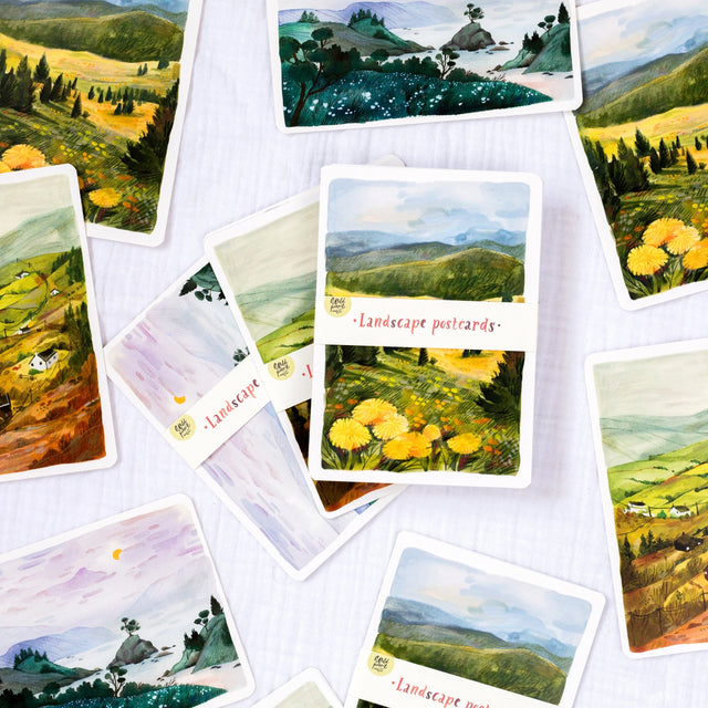 Wild Pencil Studio Postcard Set - Landscapes II

✸ POSTCARD ✸

This Postcard designed with all wanderers in mind will be perfect for your snail mail, art wall and letters. Made from one of my sketchbook paintings with love in Czech Republic.