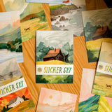This label sticker set is not only perfect for your notebooks, but also can perfectly serve as a labels for your gifts. My favourite use is to just stick them on a folded piece of paper and use as a birthday card!