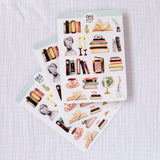 Designed for all book lovers, this paper sticker sheet will be perfect for your bullet journal, planner, diary, snail mail or other crafts. All illustrations are my own originals made with love in Brno, Czech Republic.
