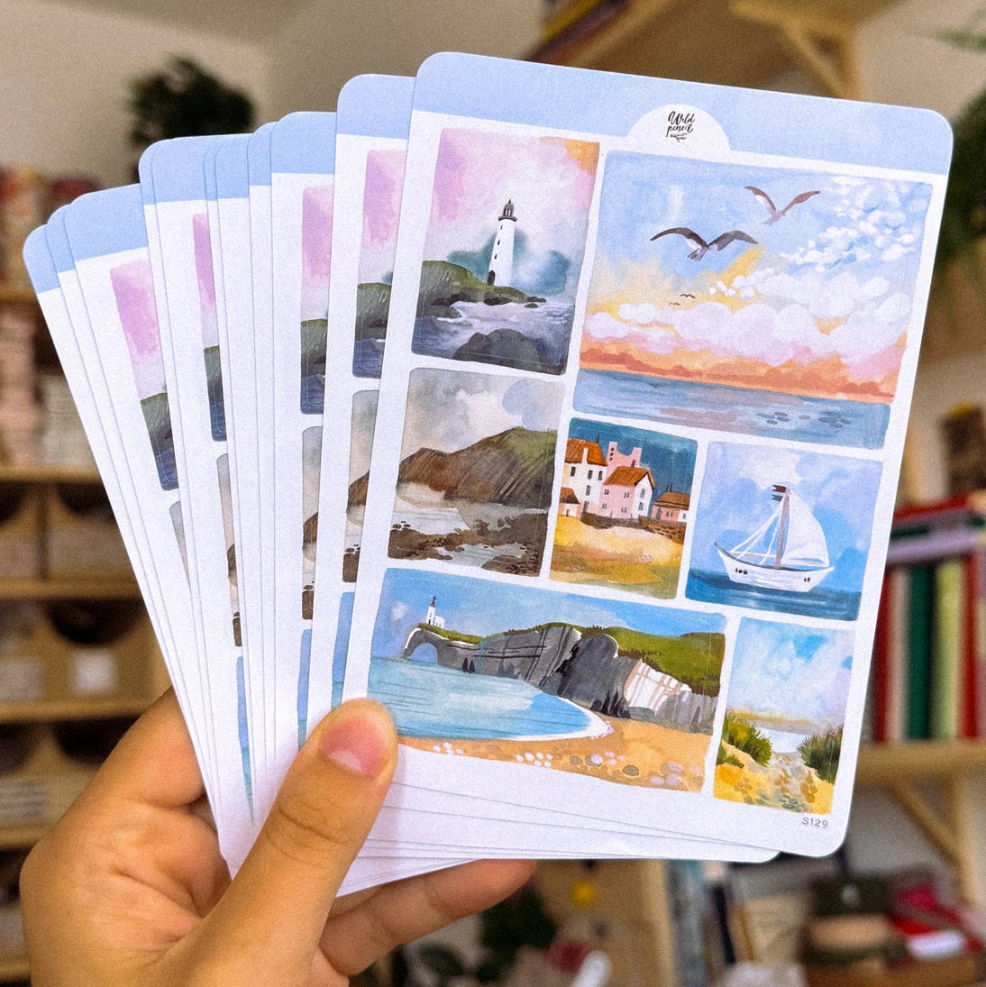 This paper sticker sheet has been designed with all summer lovers in mind! Perfect for your bullet journal, planner, snail mail or various other crafts. Designed from my original sketchbook illustrations, each made with love in Czech Republic.