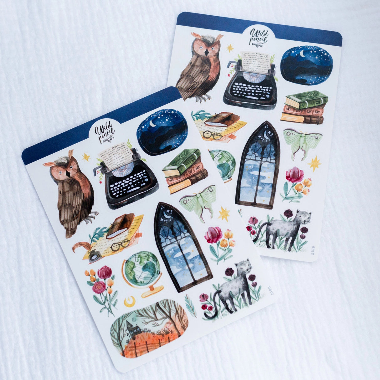Wild Pencil Studio Sticker Sheet - Dark Academia