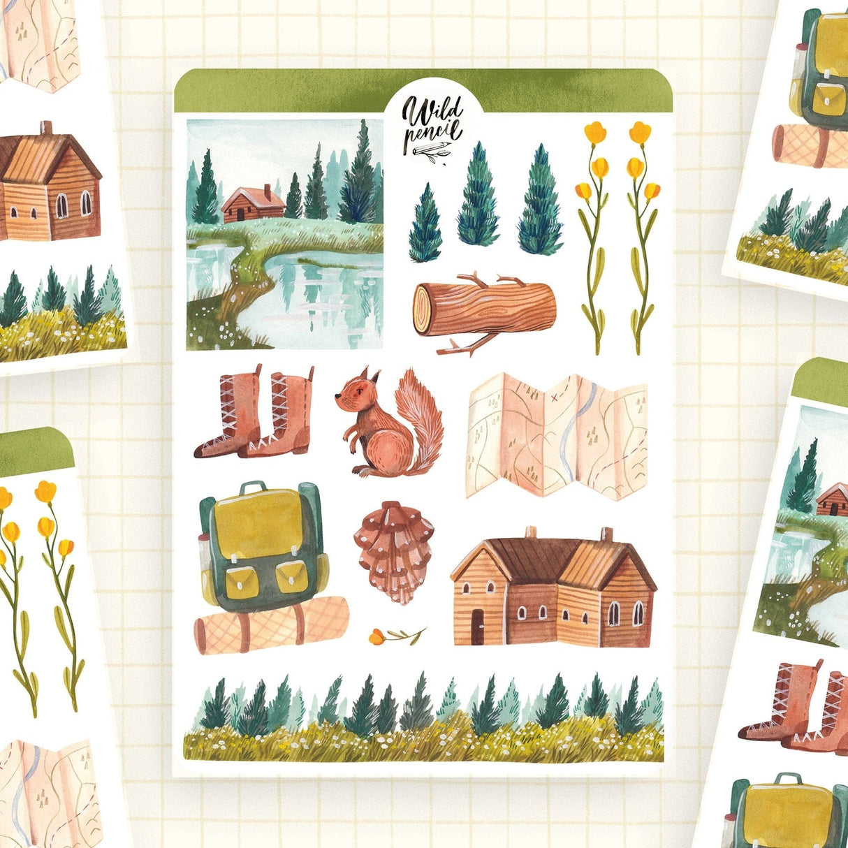 Wild Pencil Studio Sticker Sheet - Explorer