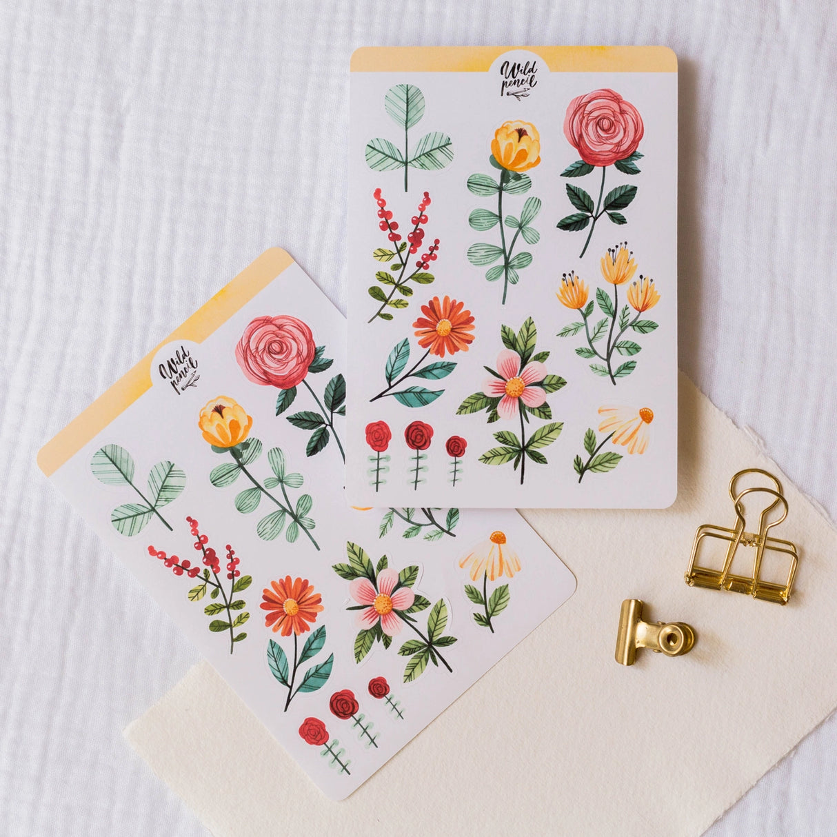 Wild Pencil Studio Sticker Sheet - Flowers
