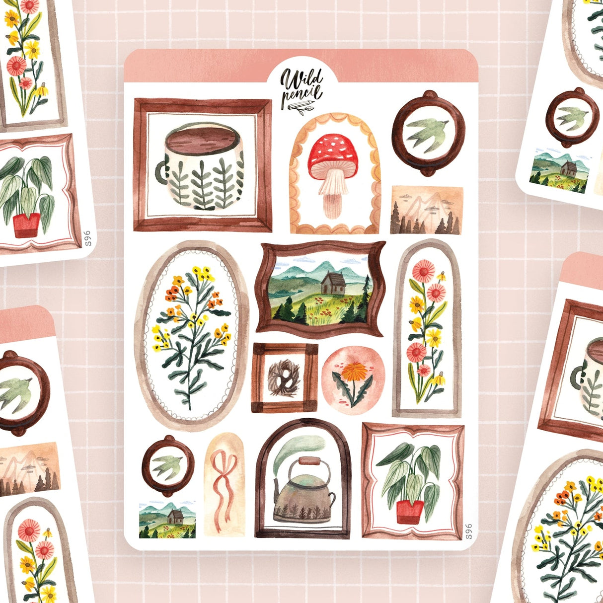 Wild Pencil Studio Sticker Sheet - Frames