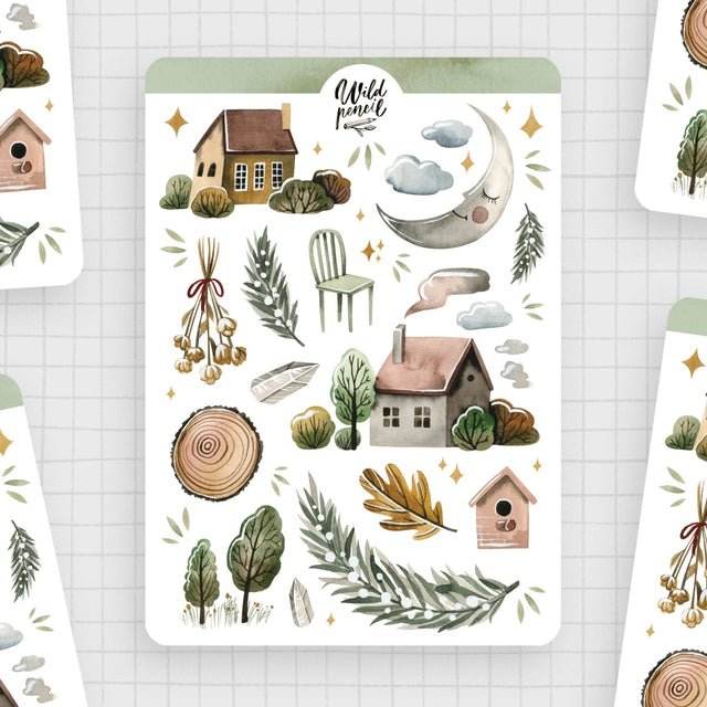 Wild Pencil Studio Sticker Sheet - Home
