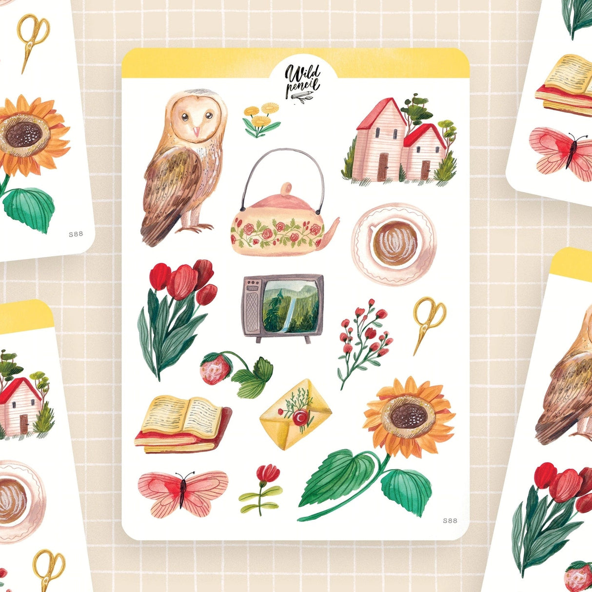 Wild Pencil Studio Sticker Sheet - Late Summer