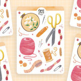 Wild Pencil Studio Sticker Sheet - Sewing